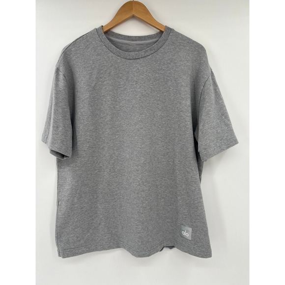 ALO Yoga Other - Alo Yoga Mens L Double Take Short Sleeve T-Shirt Heather Gray Crew Neck